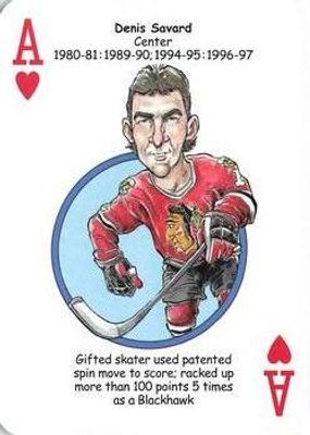 2017 Hero Decks Chicago Blackhawks #A♥ Base