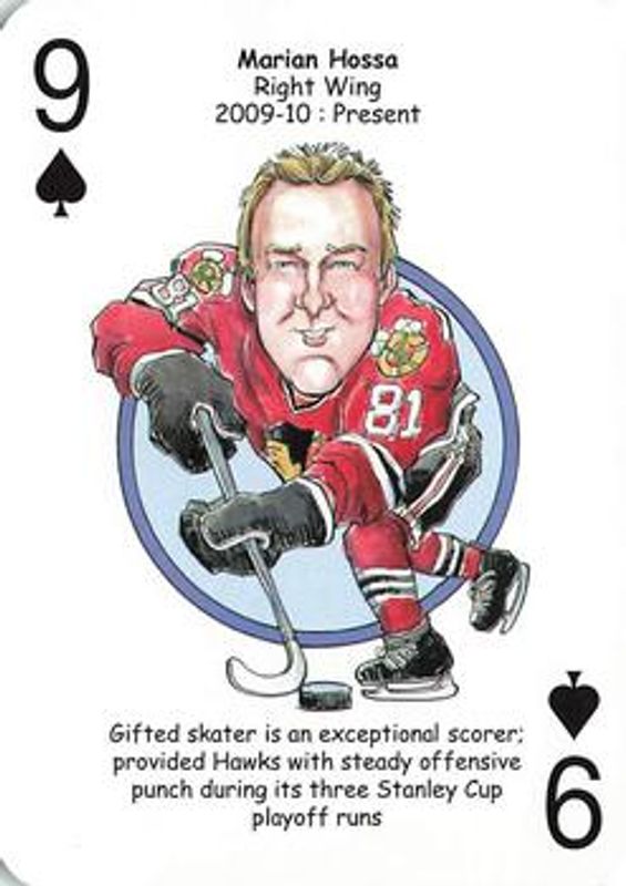 2017 Hero Decks Chicago Blackhawks #9♠ Base
