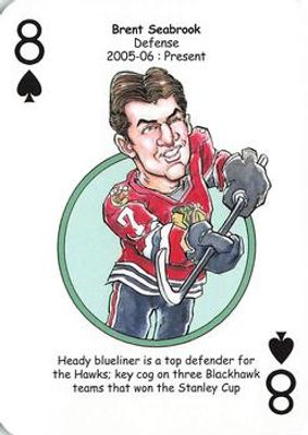 2017 Hero Decks Chicago Blackhawks #8♠ Base