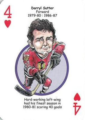 2017 Hero Decks Chicago Blackhawks #4♥ Base