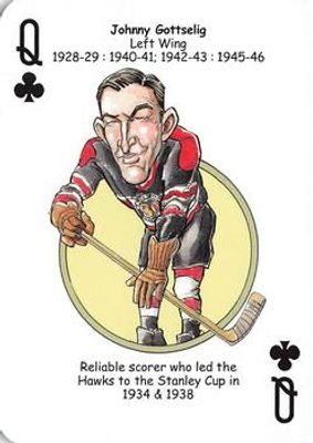 2017 Hero Decks Chicago Blackhawks #Q♣ Base
