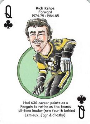 2017 Hero Decks Pittsburgh Penguins #Q♣ Base