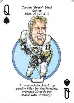 2017 Hero Decks Pittsburgh Penguins #Q♠ Base