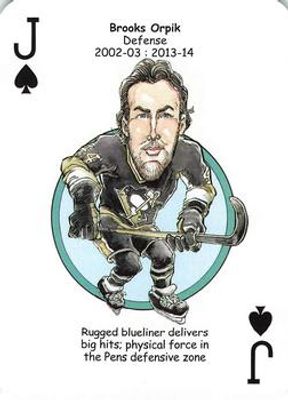 2017 Hero Decks Pittsburgh Penguins #J♠ Base