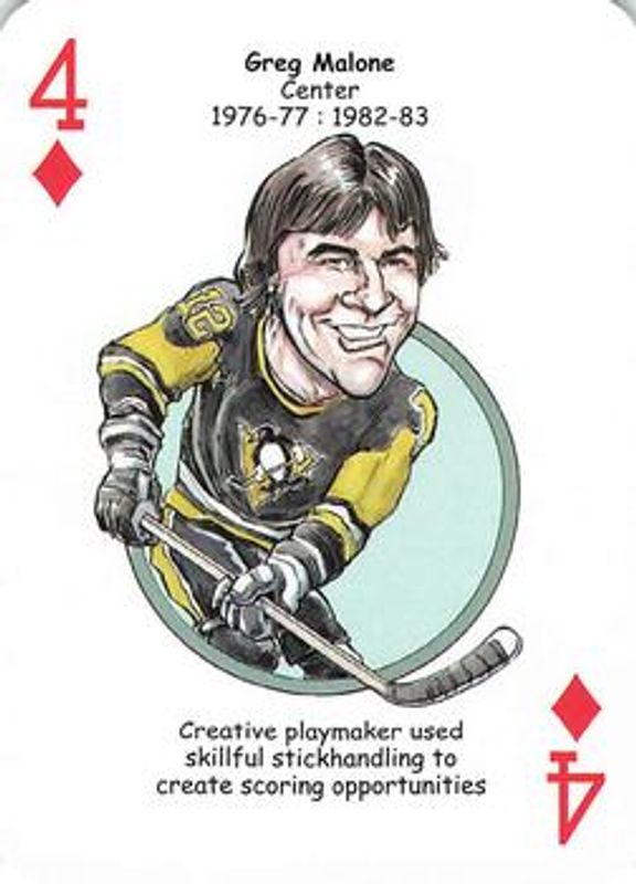 2017 Hero Decks Pittsburgh Penguins #4♦ Base