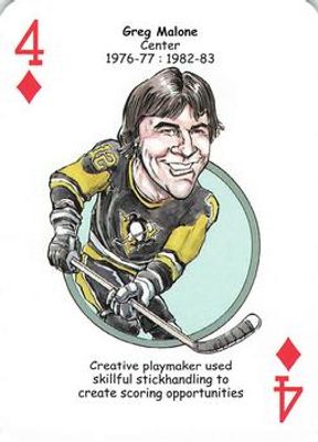 2017 Hero Decks Pittsburgh Penguins #4♦ Base