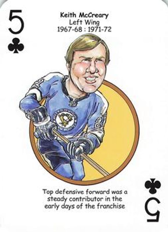 2017 Hero Decks Pittsburgh Penguins #5♣ Base