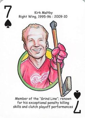 2017 Hero Decks Detroit Red Wings #7♠ Base