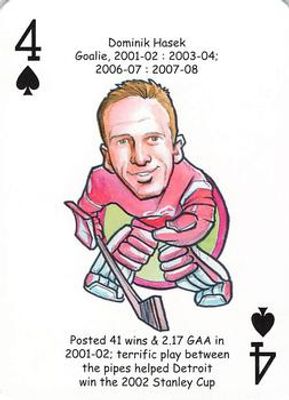 2017 Hero Decks Detroit Red Wings #4♠ Base