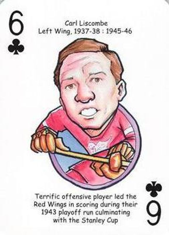 2017 Hero Decks Detroit Red Wings #6♣ Base