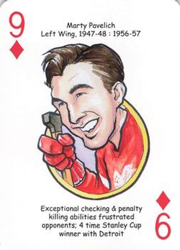 2017 Hero Decks Detroit Red Wings #9♦ Base