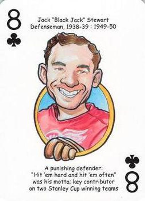 2017 Hero Decks Detroit Red Wings #8♣ Base