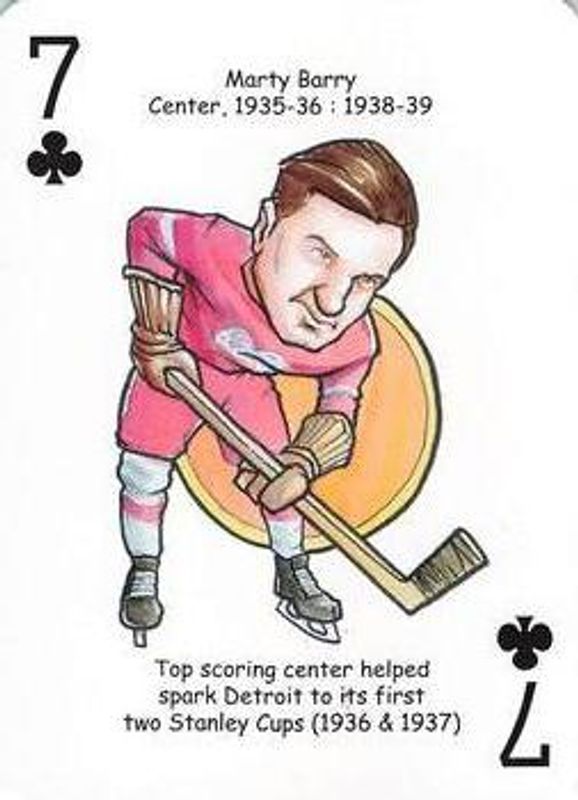 2017 Hero Decks Detroit Red Wings #7♣ Base