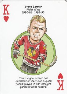 2010 Hero Decks Chicago Blackhawks #K♥ Base