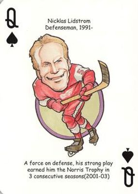 2006 Hero Decks Detroit Red Wings #Q♠ Base