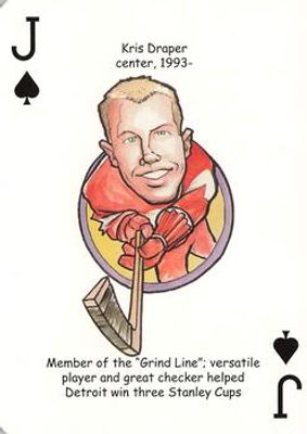 2006 Hero Decks Detroit Red Wings #J♠ Base
