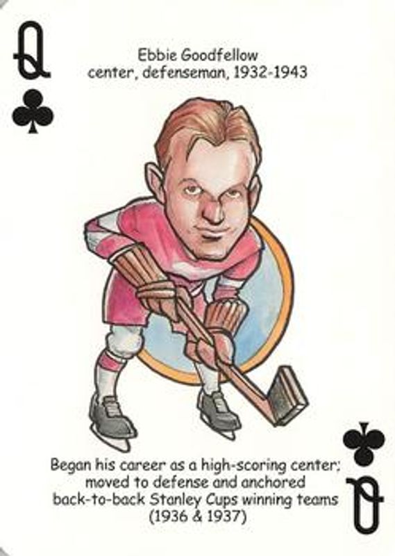 2006 Hero Decks Detroit Red Wings #Q♣ Base