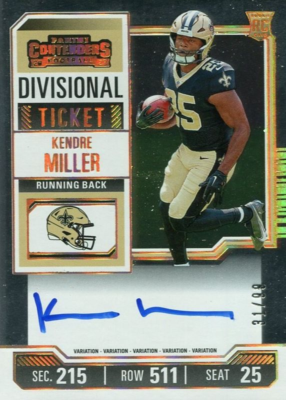 2023 Contenders #122 Rookie Ticket Auto Variation - Divisional Ticket /99