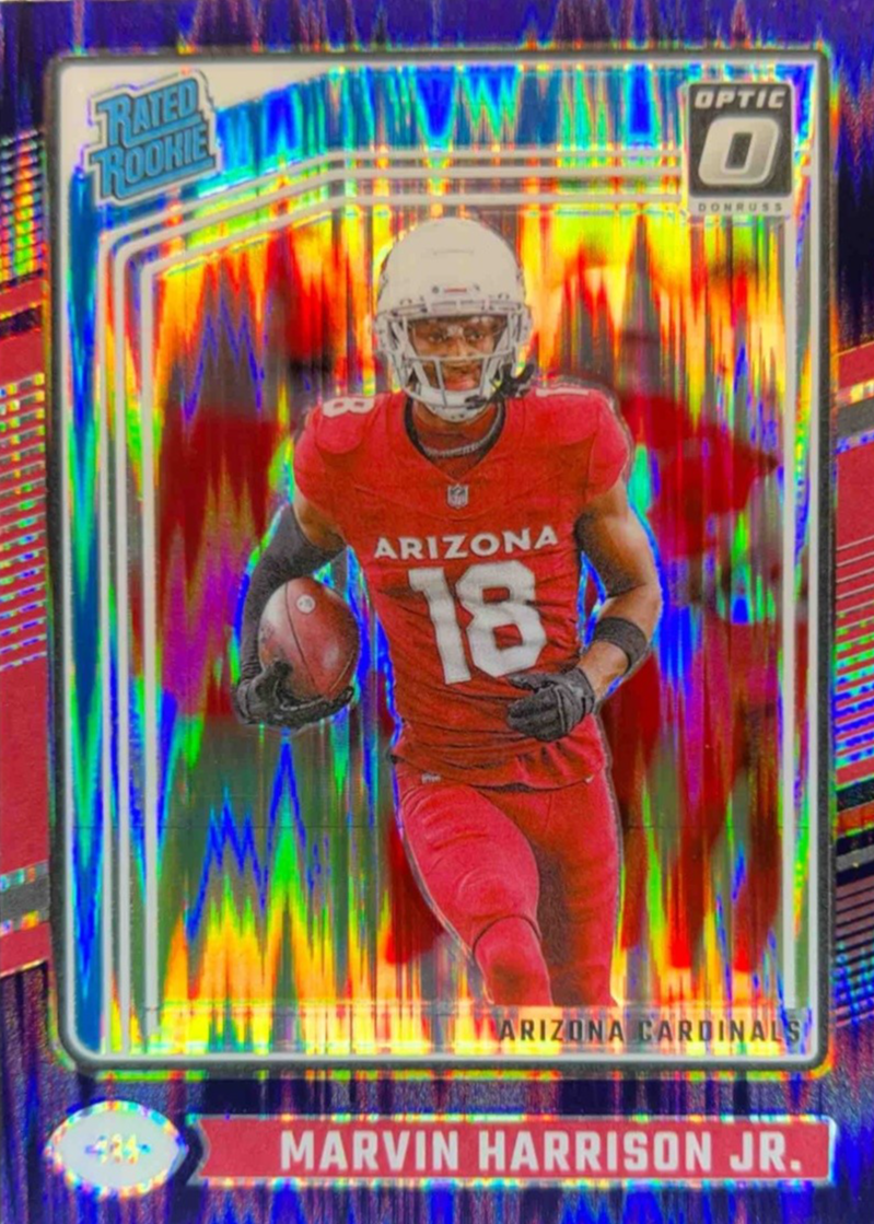 Marvin Harrison Jr. 2024 Optic #276 Purple Shock Price Guide