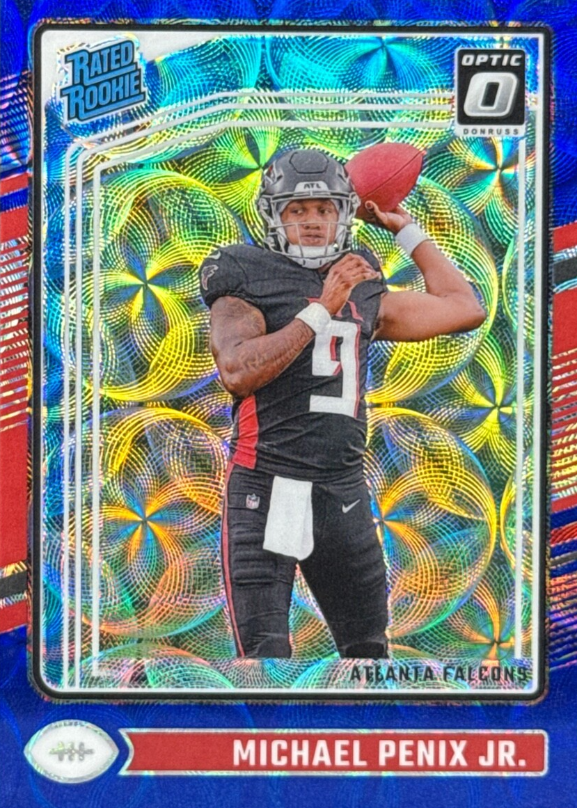 Michael Penix Jr. 2024 Optic #279 Blue Scope Price Guide