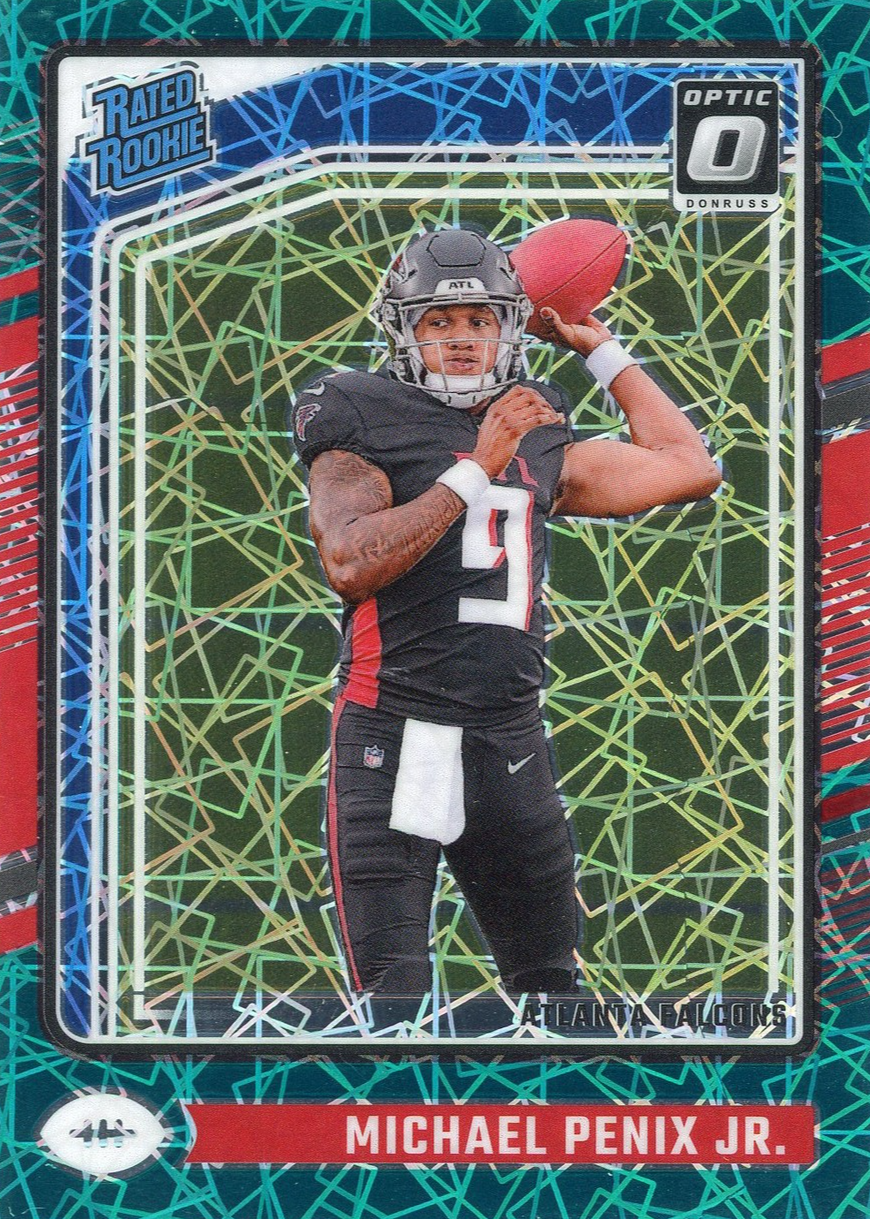 Michael Penix Jr. 2024 Optic #279 Teal Velocity Price Guide