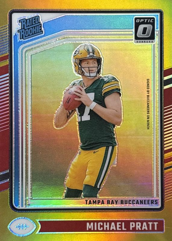 Michael Pratt 2024 Optic #280 Gold /10 Rookie RAW