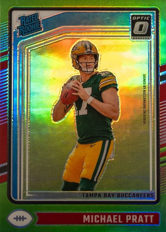 Michael Pratt 2024 Optic #280 Lime Green /50 Rookie RAW