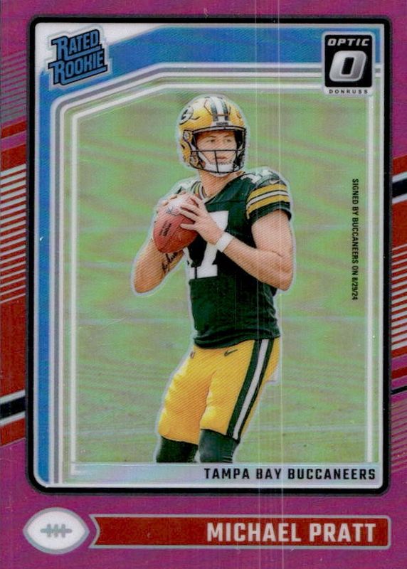 Michael Pratt 2024 Optic #280 Pink Rookie RAW