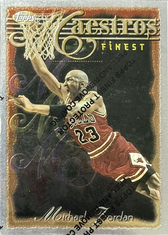 Michael Jordan 1996 Topps Finest #127 Silver - Base (with Coating