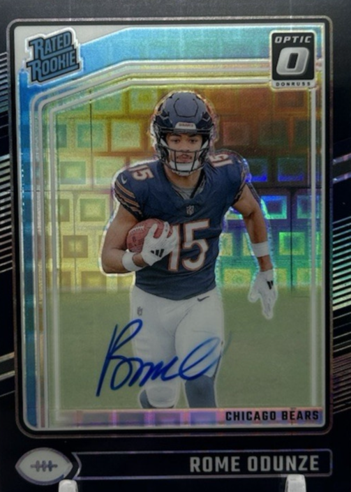 Rome Odunze 2024 Optic #286 Black Pandora /25 Price Guide - Sports