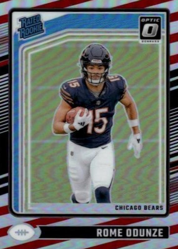Rome Odunze 2024 Optic #286 Freedom /(SSP) Rookie RAW