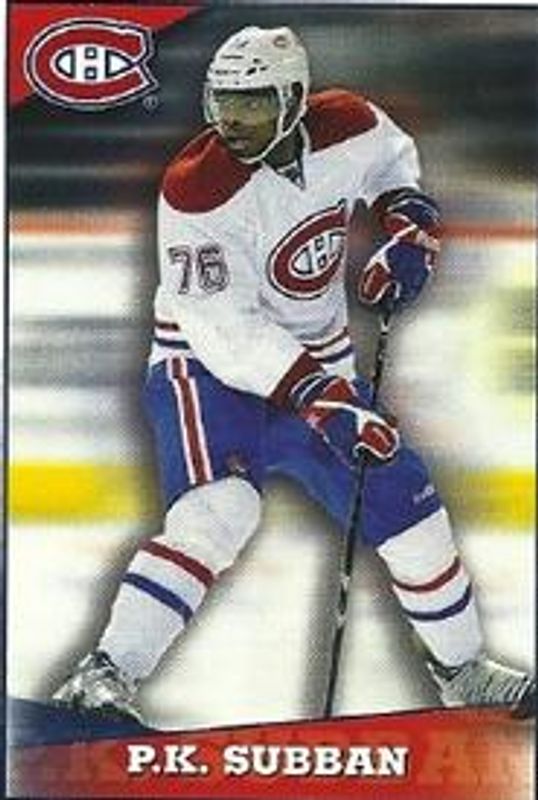 PK Subban 2012 Panini Stickers #72 Base Price Guide - Sports Card Investor