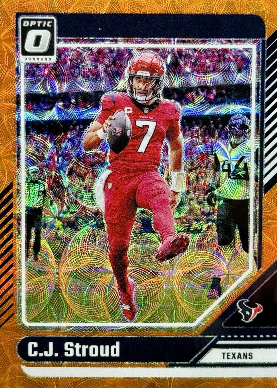 CJ Stroud 2024 Optic #76 Orange Scope /79 Price Guide - Sports Card ...