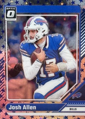 Josh Allen 2024 Mosaic #254 National Pride - Blue /99 Price