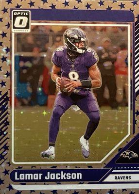 Lamar Jackson 2024 Contenders Optic #S-LJN Superstars - Gold