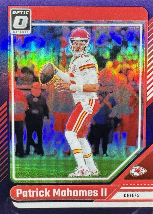 Patrick Mahomes II 2024 Optic #94 Purple /60 Price Guide - Sports