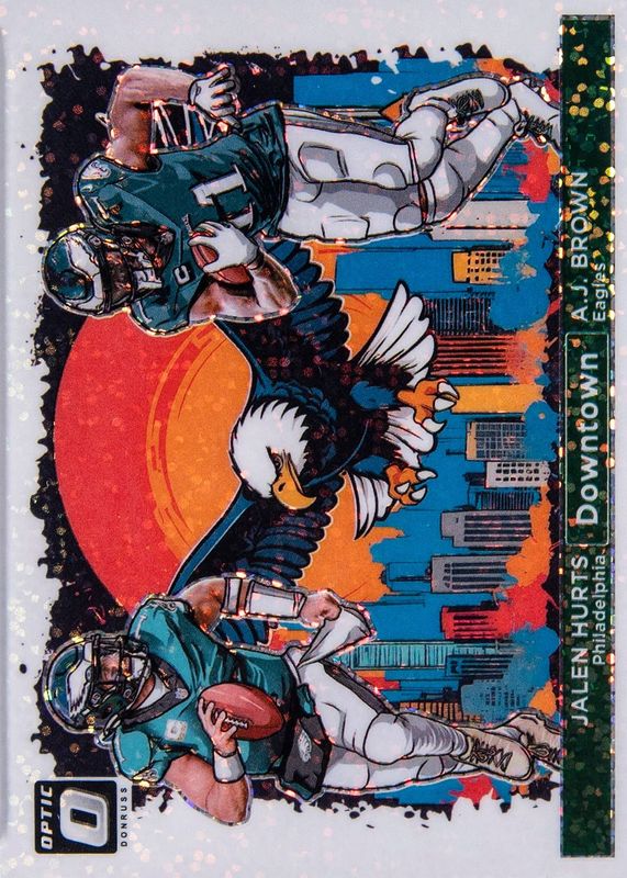 2024 Optic #4 Downtown Duos - White Sparkle /1