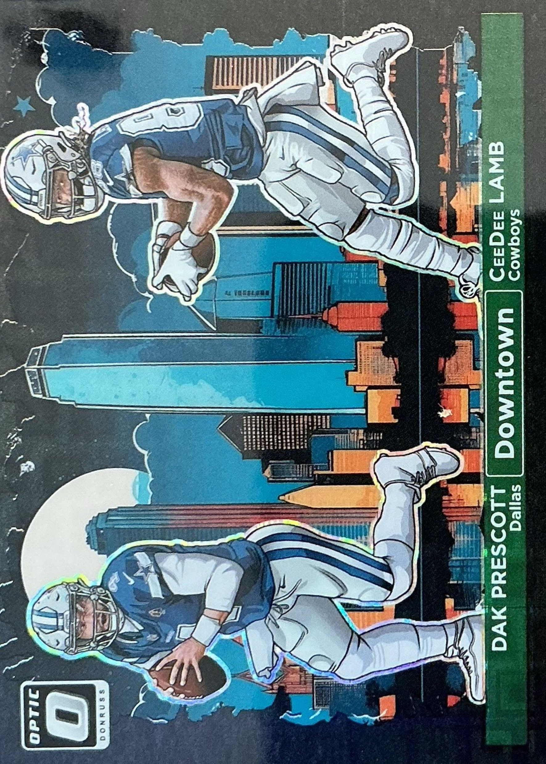 CeeDee Lamb / Dak Prescott 2024 Optic #1 Downtown Duos - Black