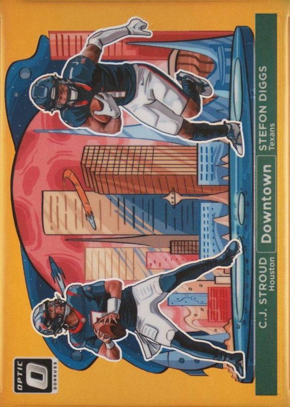 2024 Optic #5 Downtown Duos - Gold /10