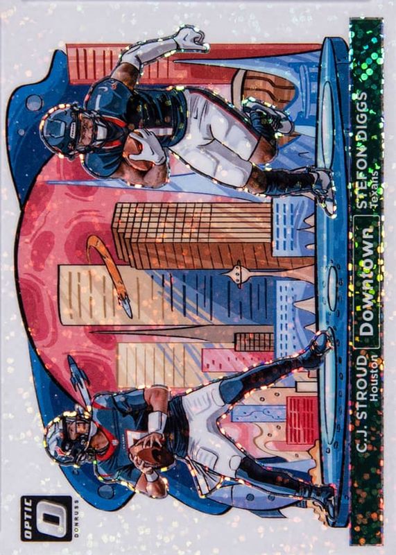 2024 Optic #5 Downtown Duos - White Sparkle /1