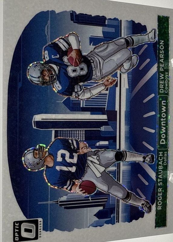 2024 Optic #12 Downtown Duos - White Sparkle /1