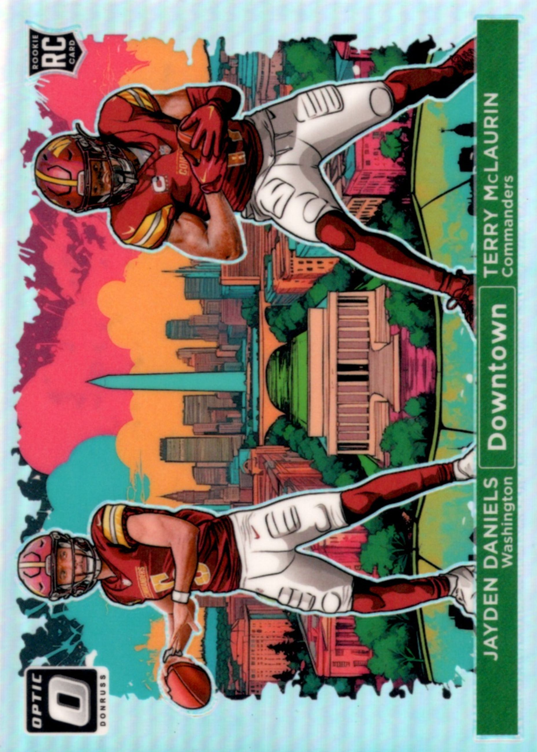 Jayden Daniels / Terry McLaurin 2024 Optic #11 Downtown Duos /(SSP