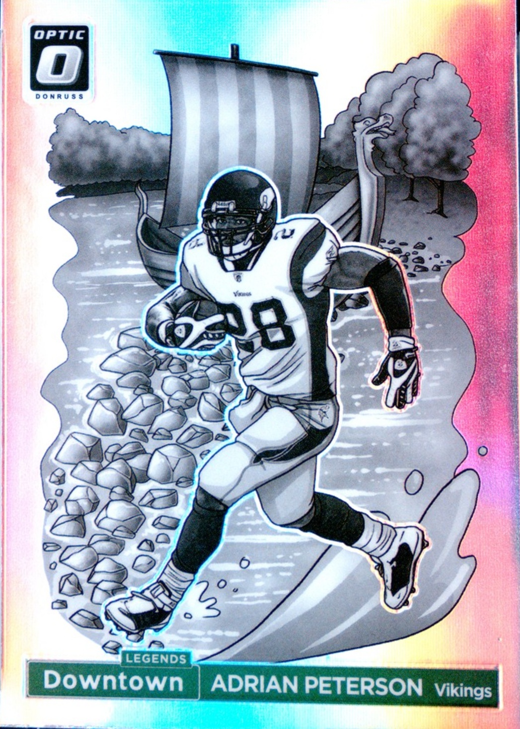 Adrian Peterson 2024 Optic #8 Downtown Legends /(SSP) Price Guide