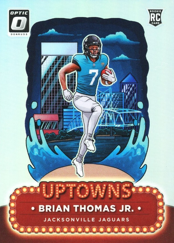翔ブライアン Brian Thomas Jr. 2024 Optic #12 Uptowns /(SSP) Price Guide