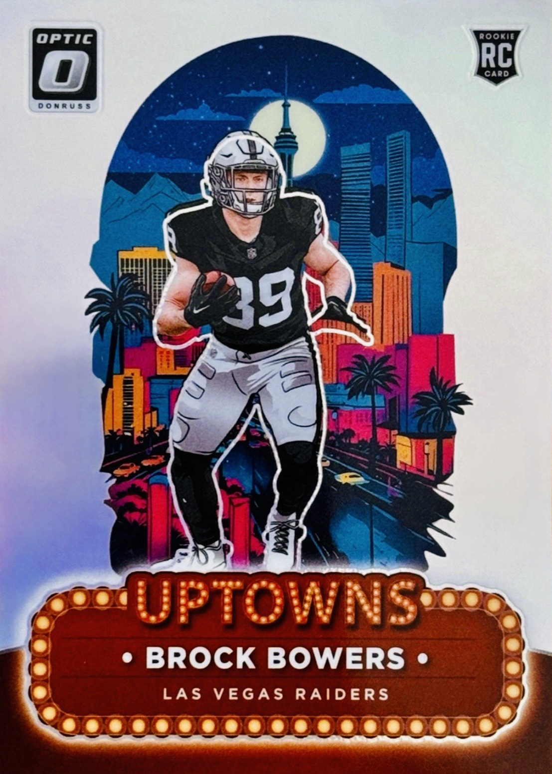 Brock Bowers RARE ROOKIE RC REFRACTOR INVESTMENT CARD SSP BOWMAN
