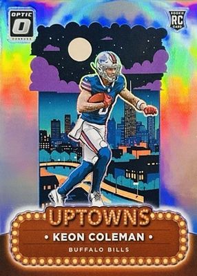 Keon Coleman 2024 Optic #15 Uptowns /(SSP) Price Guide