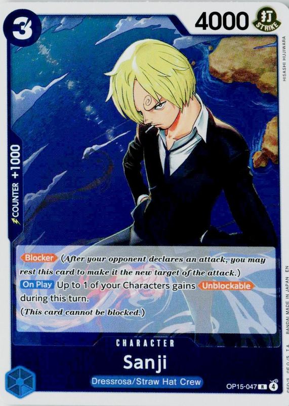 Sanji 2026 Adventure on Kami's Island #OP15-047 Foil Price Guide