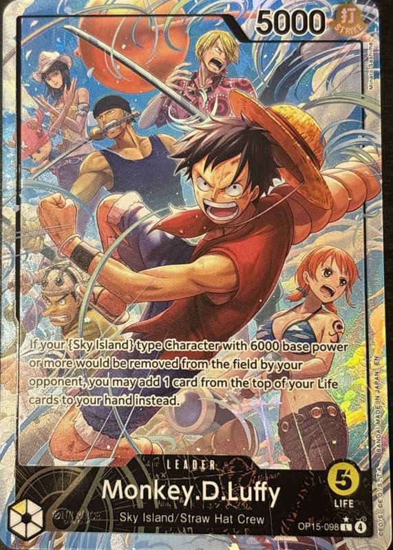 Monkey.D.Luffy 2026 Adventure on Kami's Island #OP15-098 Leader