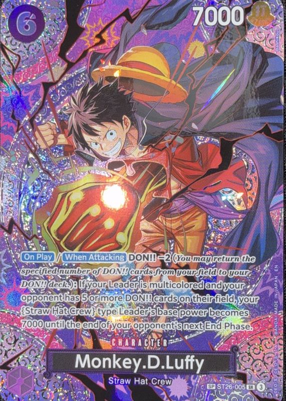 Monkey.D.Luffy 2026 Adventure on Kami's Island #ST26-005 Super
