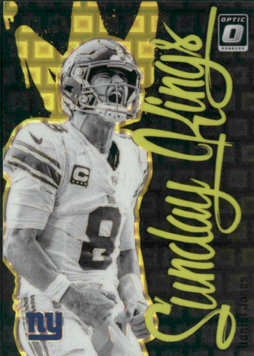 Daniel Jones 2024 Optic #29 Sunday Kings - Black Pandora /25